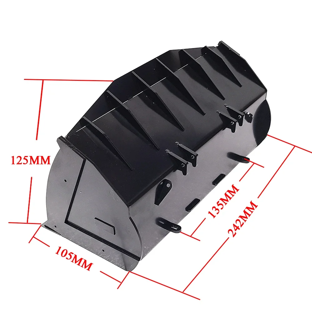 MT1/14 Hydraulic Remote Control Loader Metal Tilt Bulldozer Blade WA480 Remote Control Auto Parts Bucket