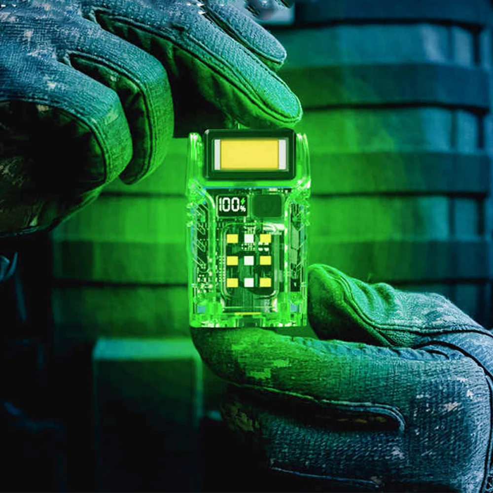 

Tactical Night Light Work Light Multi-Function Vest LED Light Outdoor Lighting Warning Molle Flashlight for CS Hunting Camping