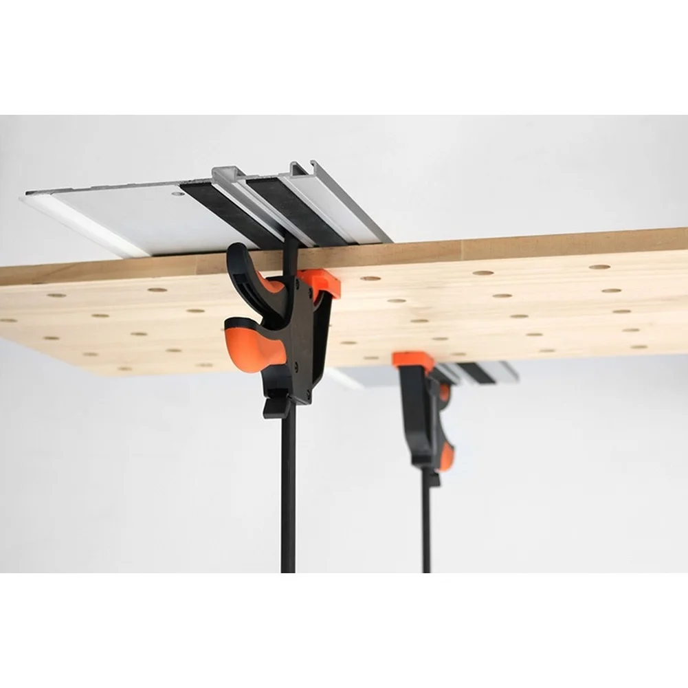 for Quick Release Clamp For Woodworking Clamp One-Hand Operation 160mm F Clip TPR Pads Optimized Lever Mechanism Fast Board