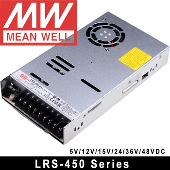 Meanwell AC DC Meanwell LRS-450-48 Meanwell 5V 12V 15V 24V 36V 48V LRS-50/75/100/150/200/350/450/600 LED Switching Power Supply