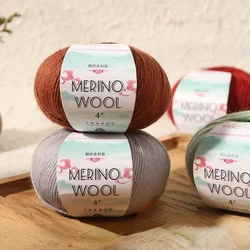 Merino Combed Wool Yarn Medium Fine Handmade Knitted Yarn Handmade Knitted Hats Scarves Sweaters Jackets DIY Handmade Wiring