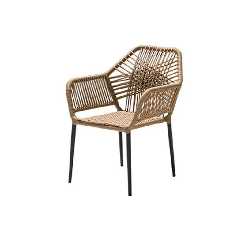 

Outdoor leisure table and chair combination outdoor plastic wood table courtyard open roof leisure garden villa B & B Nordic