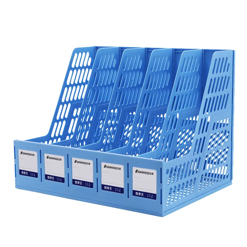 Efficiency King Series Labeled File Frames Durable Attractive Bright Blue SUNWOOD P33 images - 6