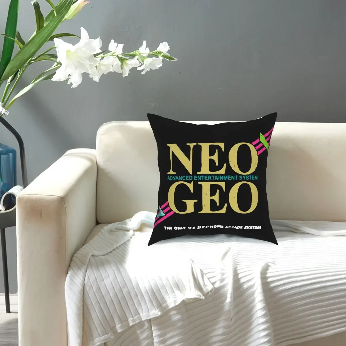 AES Pillowcase Printed Polyester Cushion Cover Decorative Neo Geo Snk Pillow Case Cover Home Zipper 18\'\'