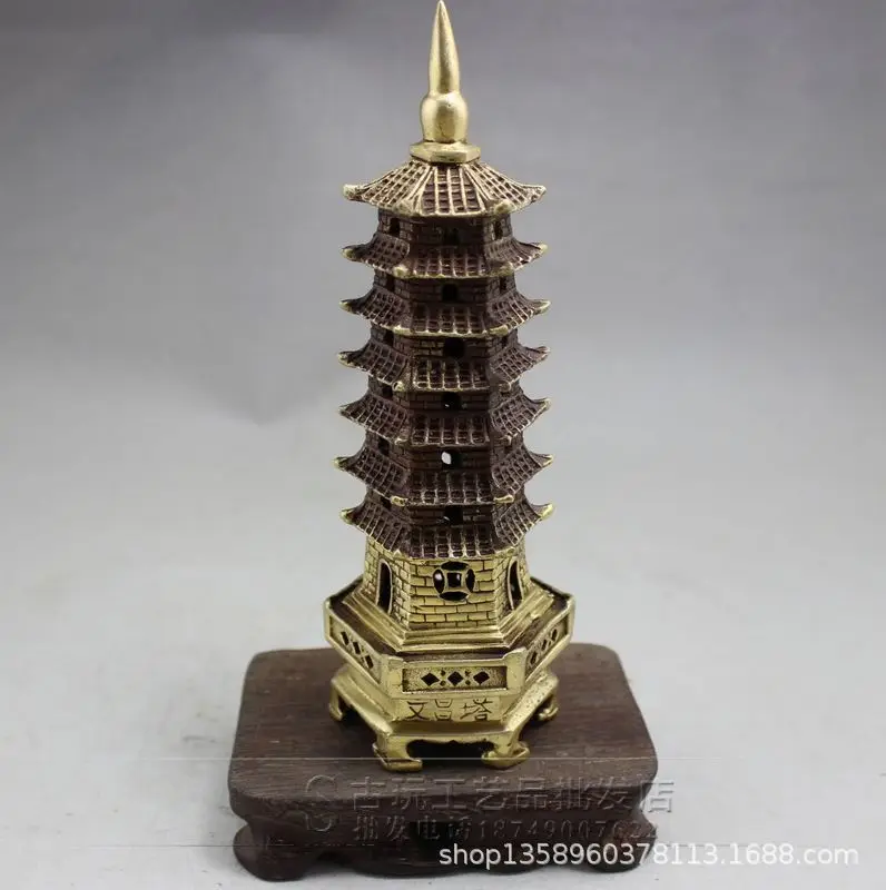 

Spot Office Bronze Wenchang COPPER Pagoda home office decoration crafts gifts