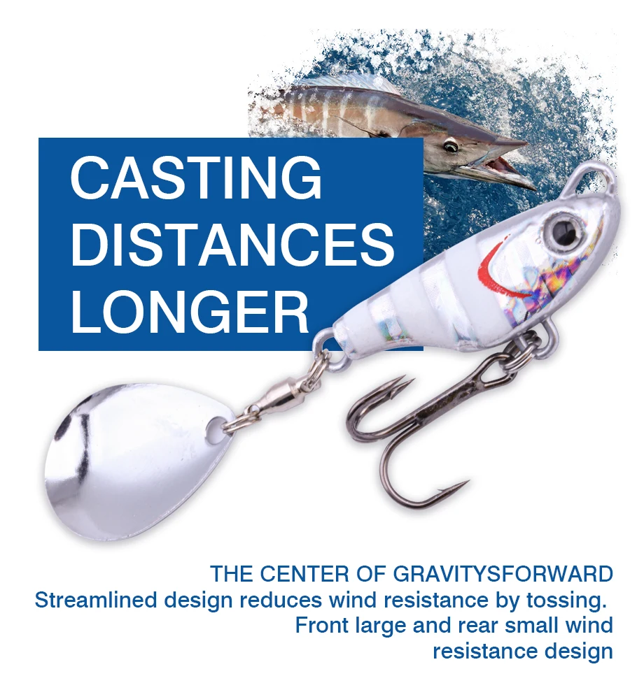 FJORD 14g 18g Micro Angelköder Schwanz Spinner Jig Swimbaits Spinning Köder Barsch Köder Fluss Metall Vibrierende Schwänze Angelgerät – Detail 5