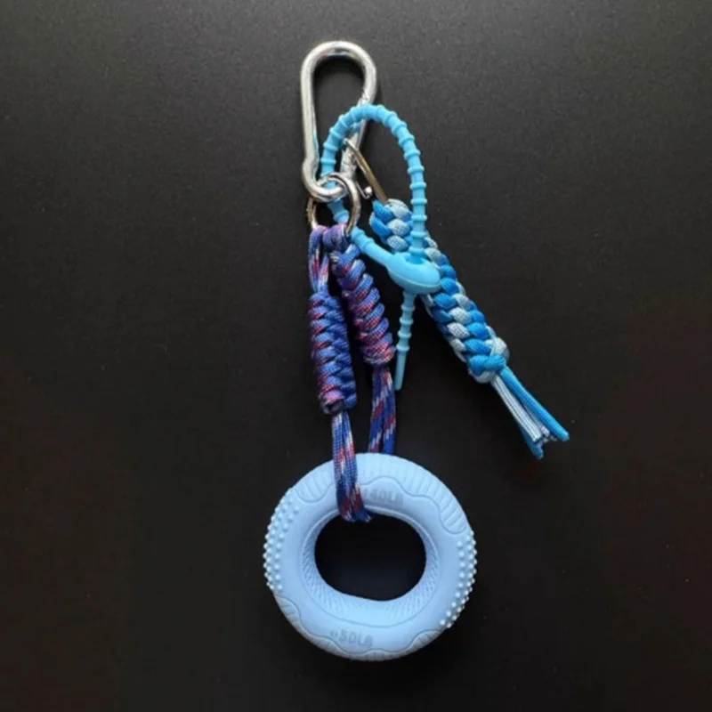 New Hand Grip Strengthener Keychain,Grip Strength Trainer Keychain,Fingers Exerciser for Sports Rock Climbing Backpack Charm