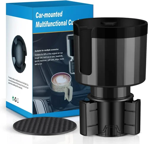 Imagen 1 del producto Adaptador expansor de portavasos para coche con base compensada Compatible con Yeti 14/24/36oz, frascos hidráulicos 32/40oz, Stanley 30/40oz