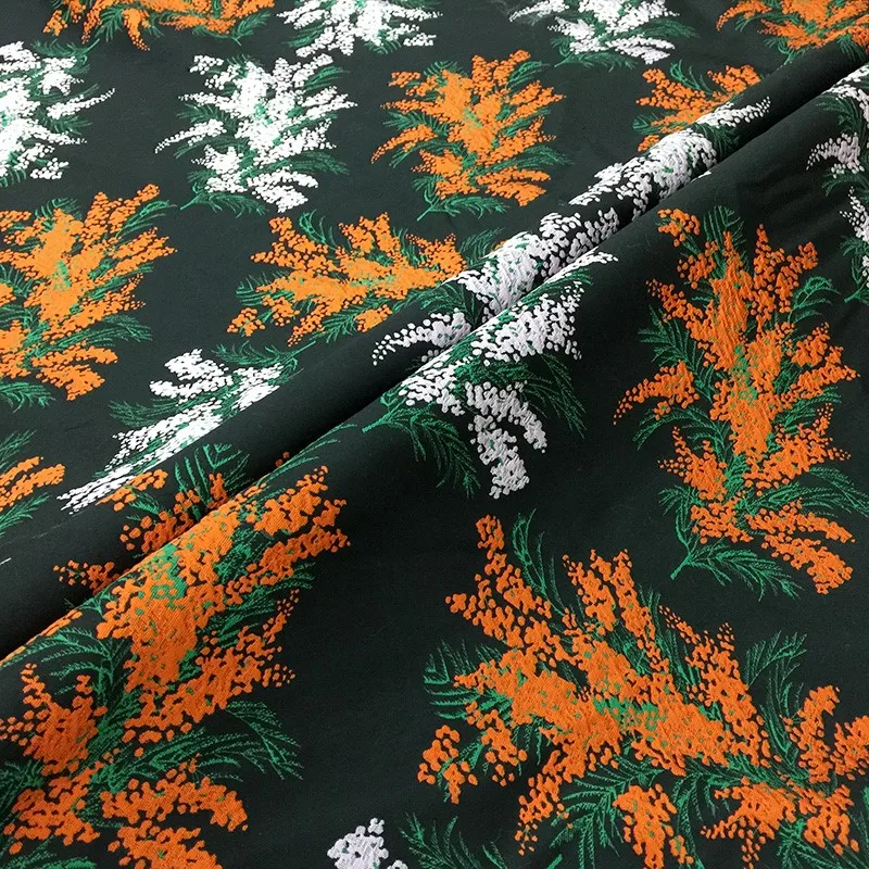 

Jacquard windbreaker fabric dress cheongsam set brocade satin clothing garment