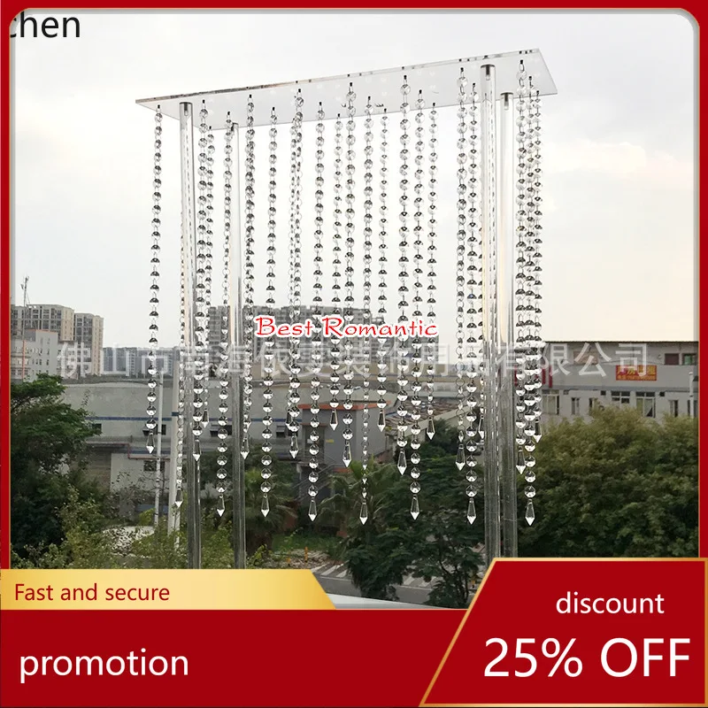 

YFY New Wedding Supplies Acrylic Crystal Decorative Flower Stand Wedding Main Table Decoration Home Window Display Props