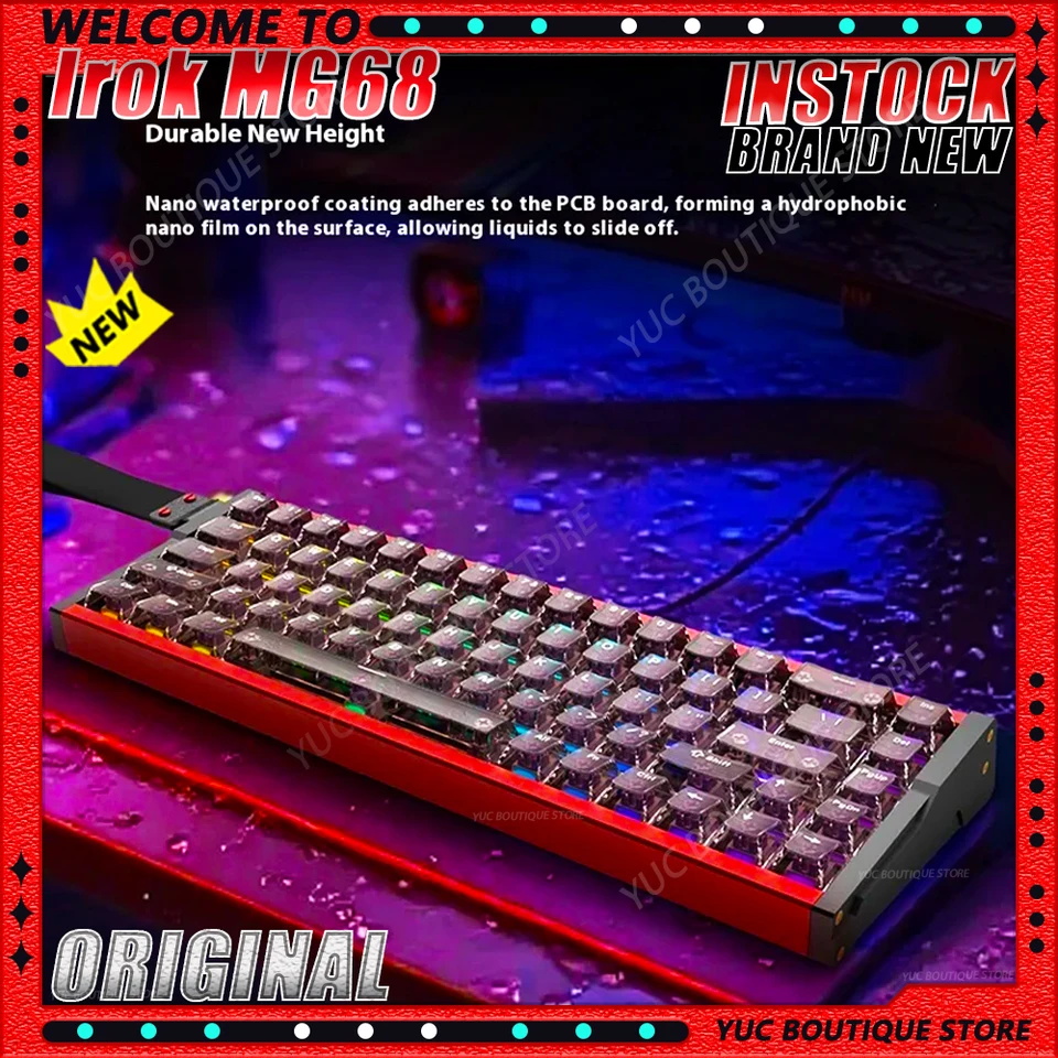 NEW Irok MG68 ACE Magnetic Switch Gaming Keyboard Wired Aluminium