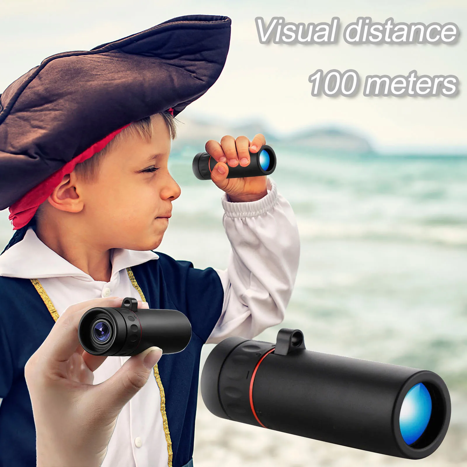 Mini Children'S Monocular Hd Portable Outdoor Hiking Adult Binoculars 8x42 Binocular for Kids Girls Youth Hunting Clothes