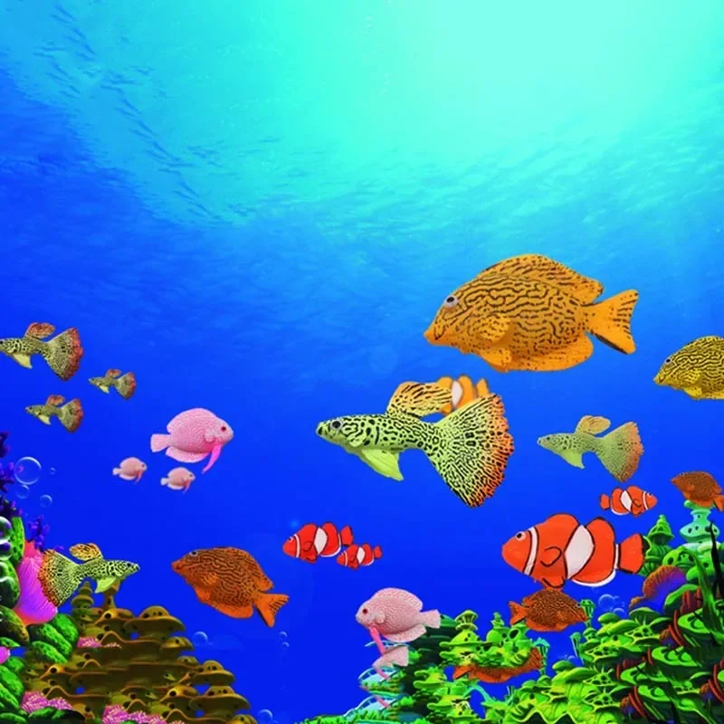 1pc Aquarium Decoration Marine Tropical Fish Tank Landscaping Nightlight Simulating Fake Aquarium Ornaments