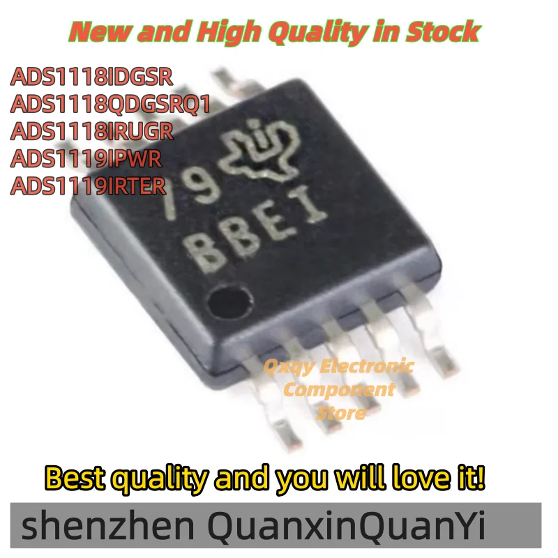 1pcs new ADS1118IDGSR BBEI ADS1118QDGSRQ1 ZFPV ADS1118IRUGR SDQ ADS1119IPWR ADS1119 ADS1119IRTER 1119