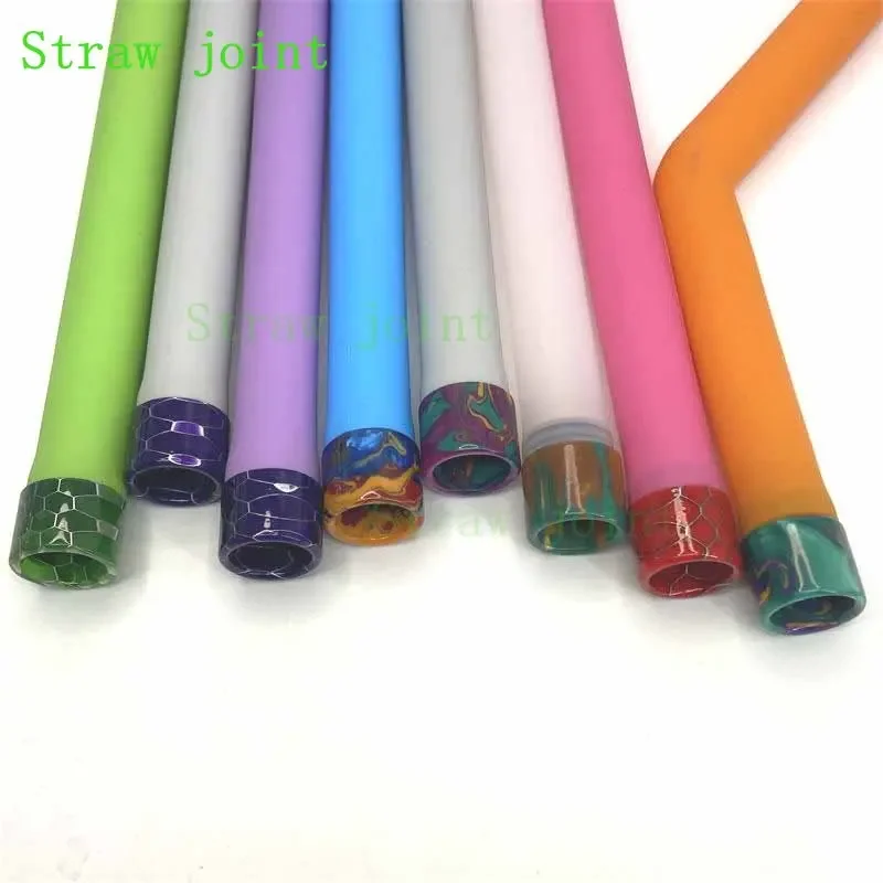 1 Box Random Color 810 Multistyle Stainless Steel Resin Straw Joint KIT (8pcs/PACK)