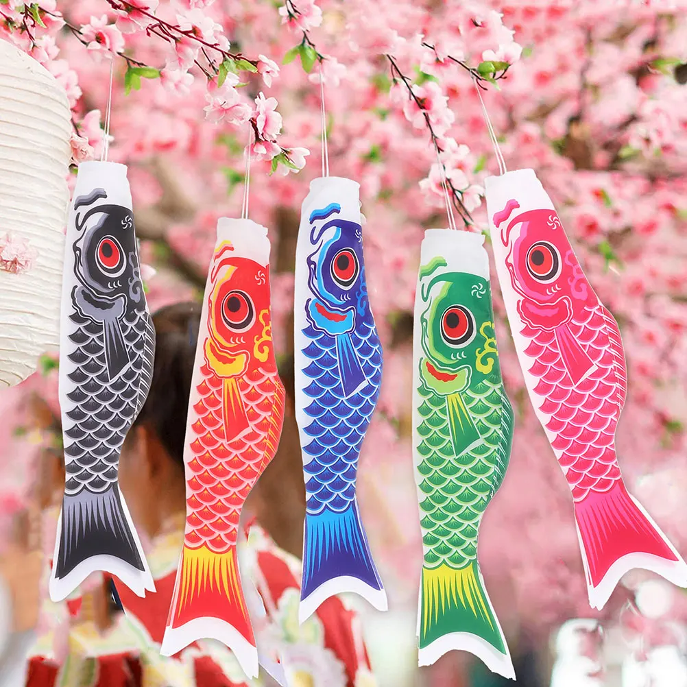 

3pcs Fish Windsock Carp Flag Colorful Garden Decor For Outside Yard Boat Windsocks Outdoor Hanging Heavy Duty Wind Vane Beach