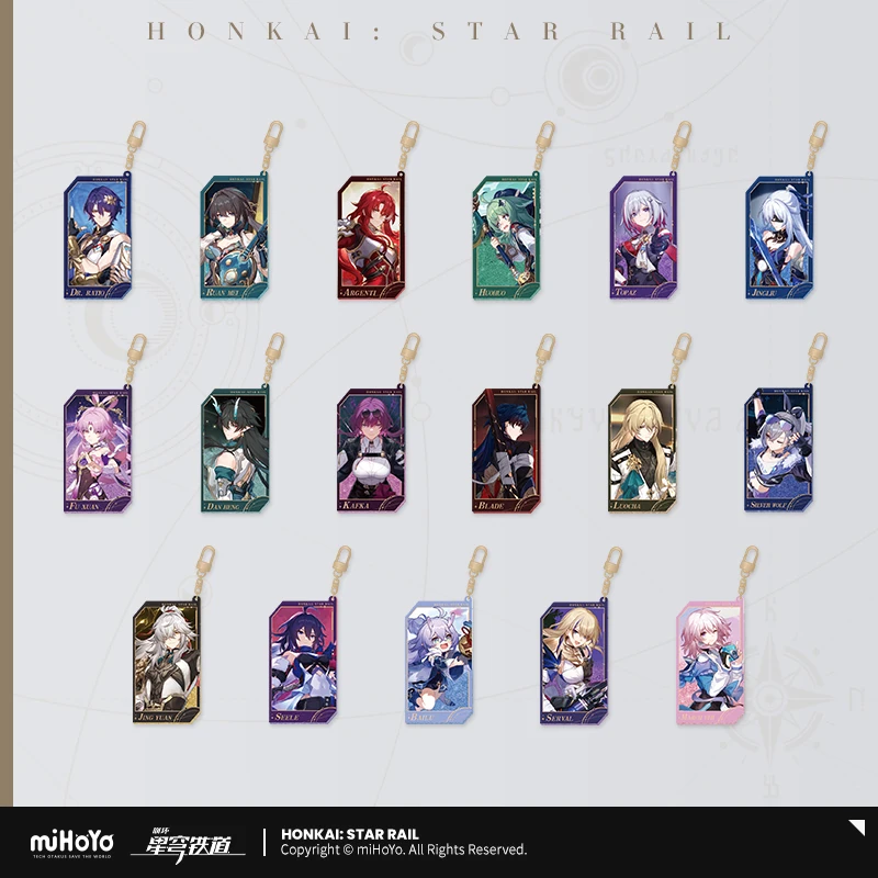 in Presale Honkai Star Rail Official Merch miHoYo Original Authentic The Quicksand Acrylic Keychain Pendant gift