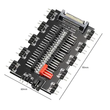 3/4pinový ARGB RGBW kabel ASUS AURA SYNC RGB 5/8/9Hub rozbočovač SATA prodlužovací kabel adaptér LED pásky světlo PC RGB ventilátor chladič 10 nejlepší prodej Asus Aura Sync Hub - №5