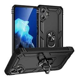 Shockproof Armor For Samsung Galaxy A16 5G A06 Case Phone Ring Stand Bumper Silicone Phone Back Cover