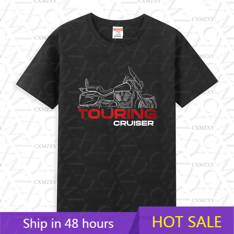

2025 Men T Shirt Casual Victory Touring Cruiser 2003-2006 Motorcycle T-Shirt for Cruiser Bikers Summer 100% Cotton S-3XL Tee