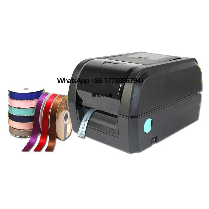 

New Potable Thermal Ribbon Foil Printers Webbing Anoon Flexco Roll Craft Taffeta Satin Ribbon Printing Machine Automatic 300dpi