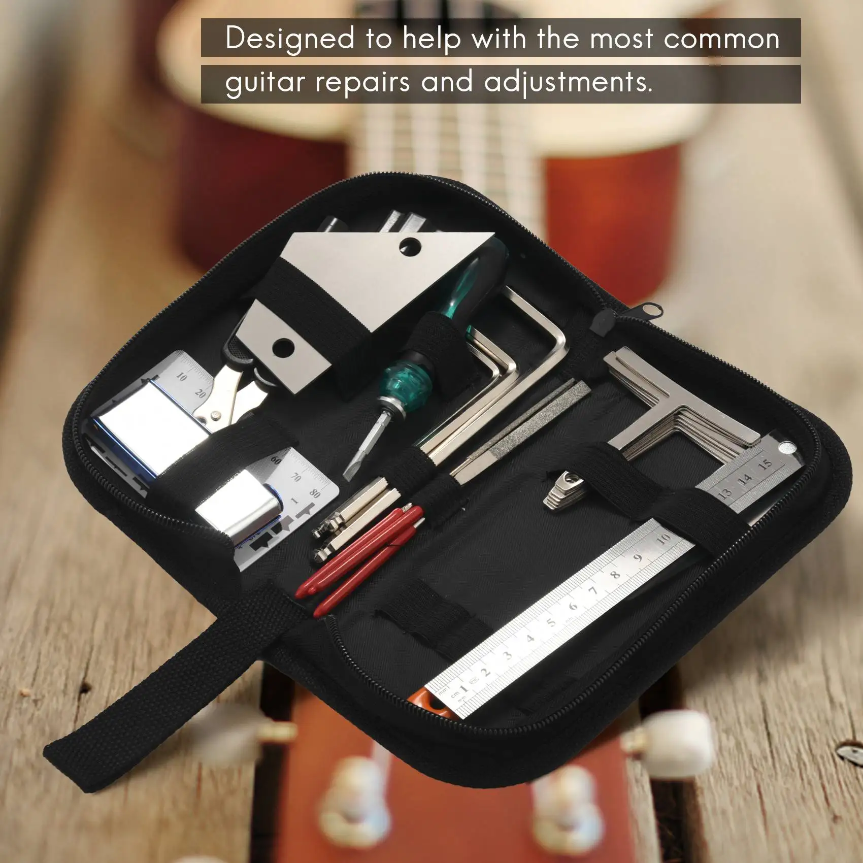 

Guitar Tool Kit Repairing Maintenance Tools String Organizer String