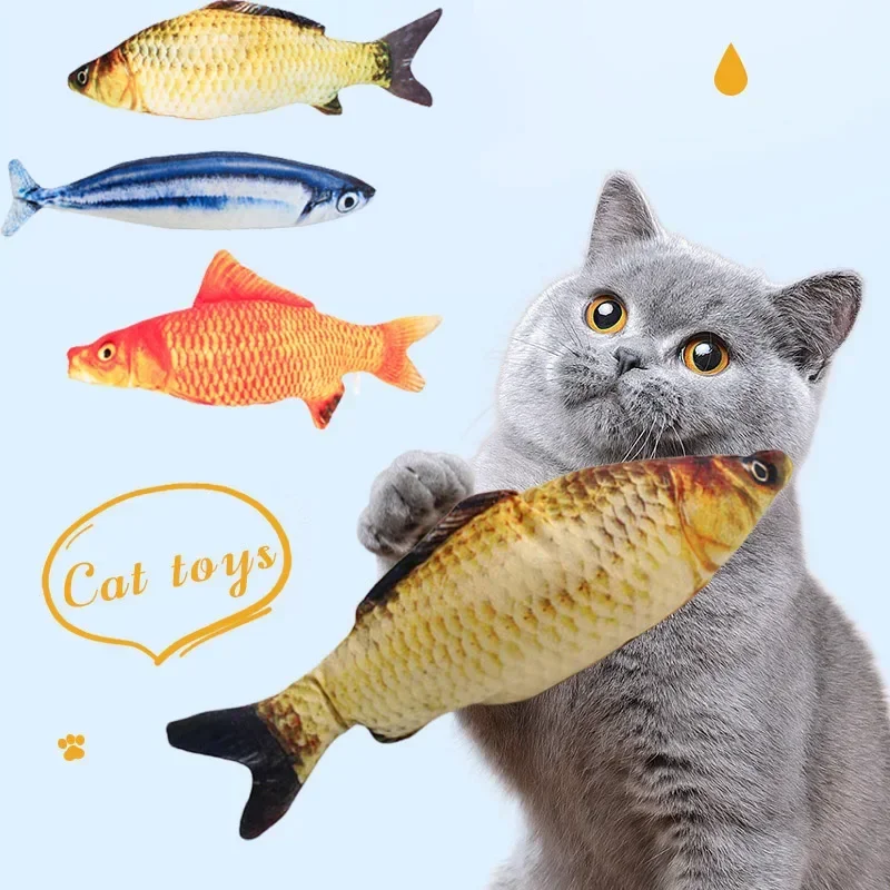 Juguete de pez de peluche con forma de pez para gato, tablero para rascar, poste para rascar, productos para mascotas, suministros para mascotas