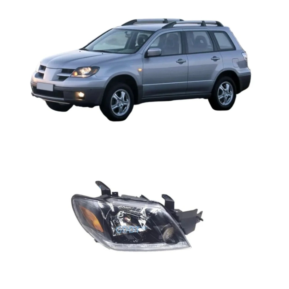 

1 Piece Headlight for Outlander 2003-2007 Head Lamp for Airtrek Front Turning Signal Lamp Glass Cover Clearance Warning Lights