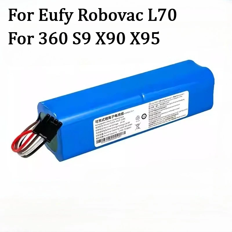 New 5200mAh/6800mAh For Eufy L70 Sweeping Machine Battery for 360 S9 X90 X95 Sweeping Machine Battery X90 Battery