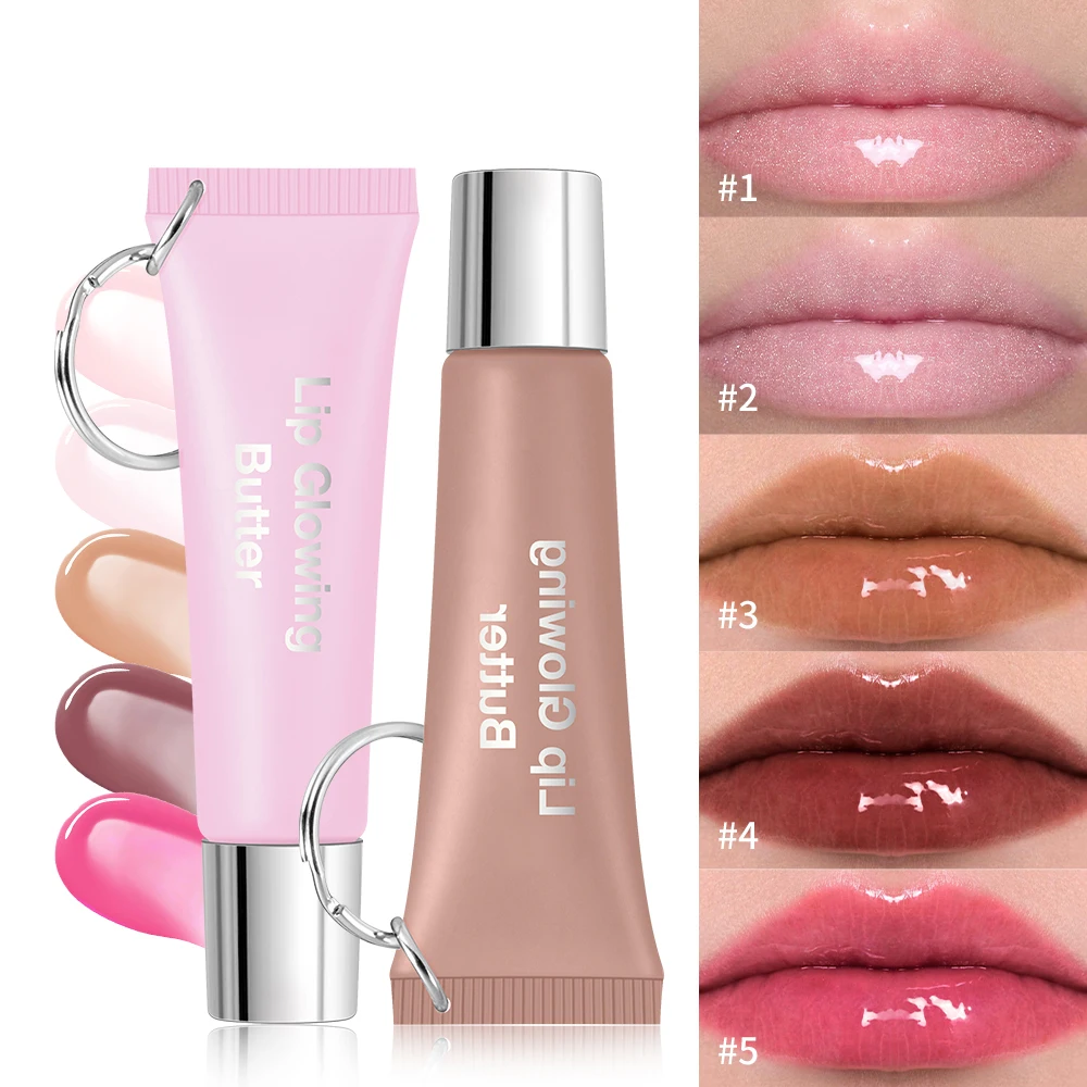 Lakerain Lip Glowing Butter Lip Moisturizing Lip Gloss Lip Balm Colored Lip Glaze Dudu Lip Lightweight and Easy to Carry
