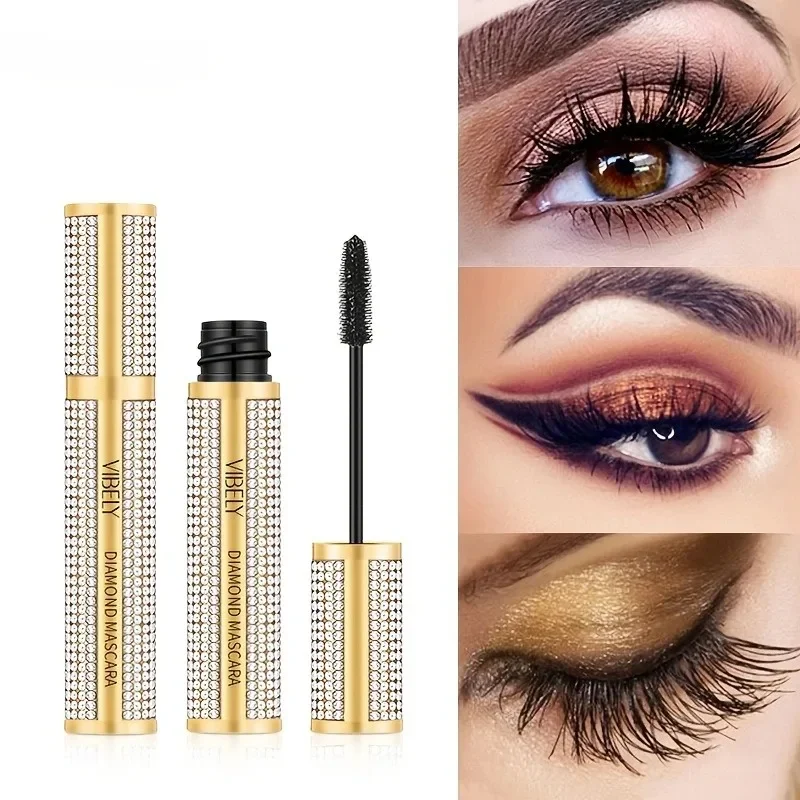 Private Label Mascara Custom Bulk Thick Lengthening Waterproof Makeup Slender Curly Cool Black Big Eyes for Beginners Non-smudge