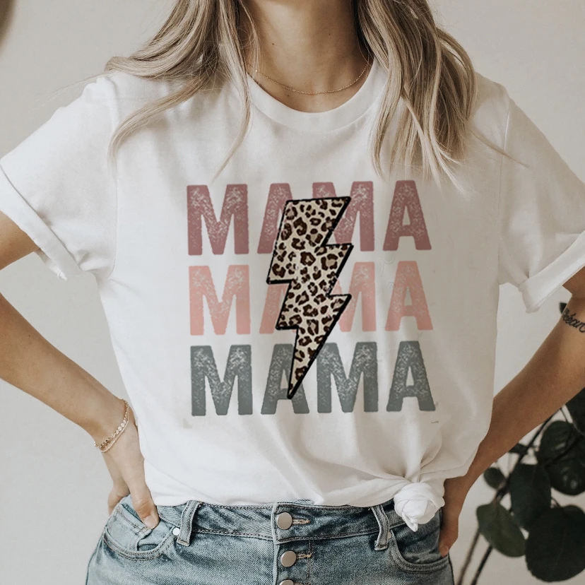 

Sweet Lovely Letter Love Mom Mama Tee Casual Summer Clothes Women Print Tshirt Female Top Short Sleeve Fashion Graphic T-shirt