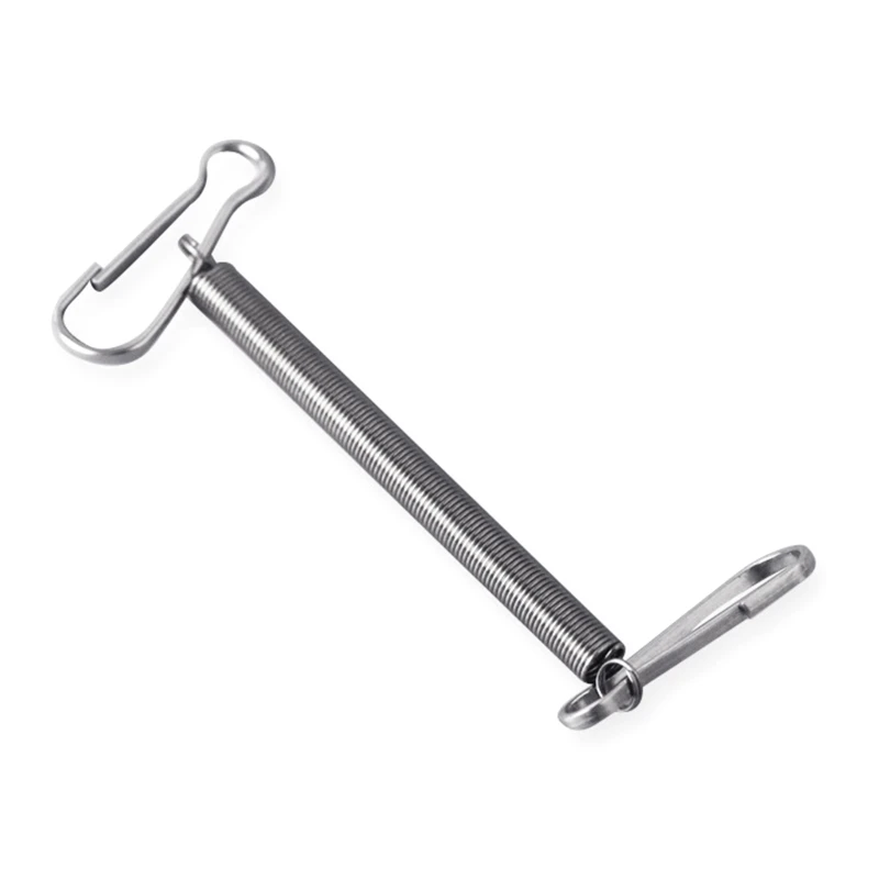 Stainless Steel Spring 3.1 In Metal Replacement Springs with 2 Clips for Small Animals Wire Cages Total Length 5.1 In