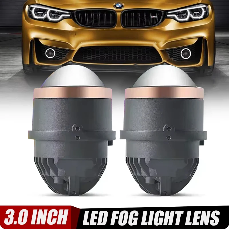 

3Inch Biled Fog Lamp Lens Hilux Bracket For Toyota Corolla For Honda Civic Foglight Bi Led Projector Foglamp Universal Focus Mk2