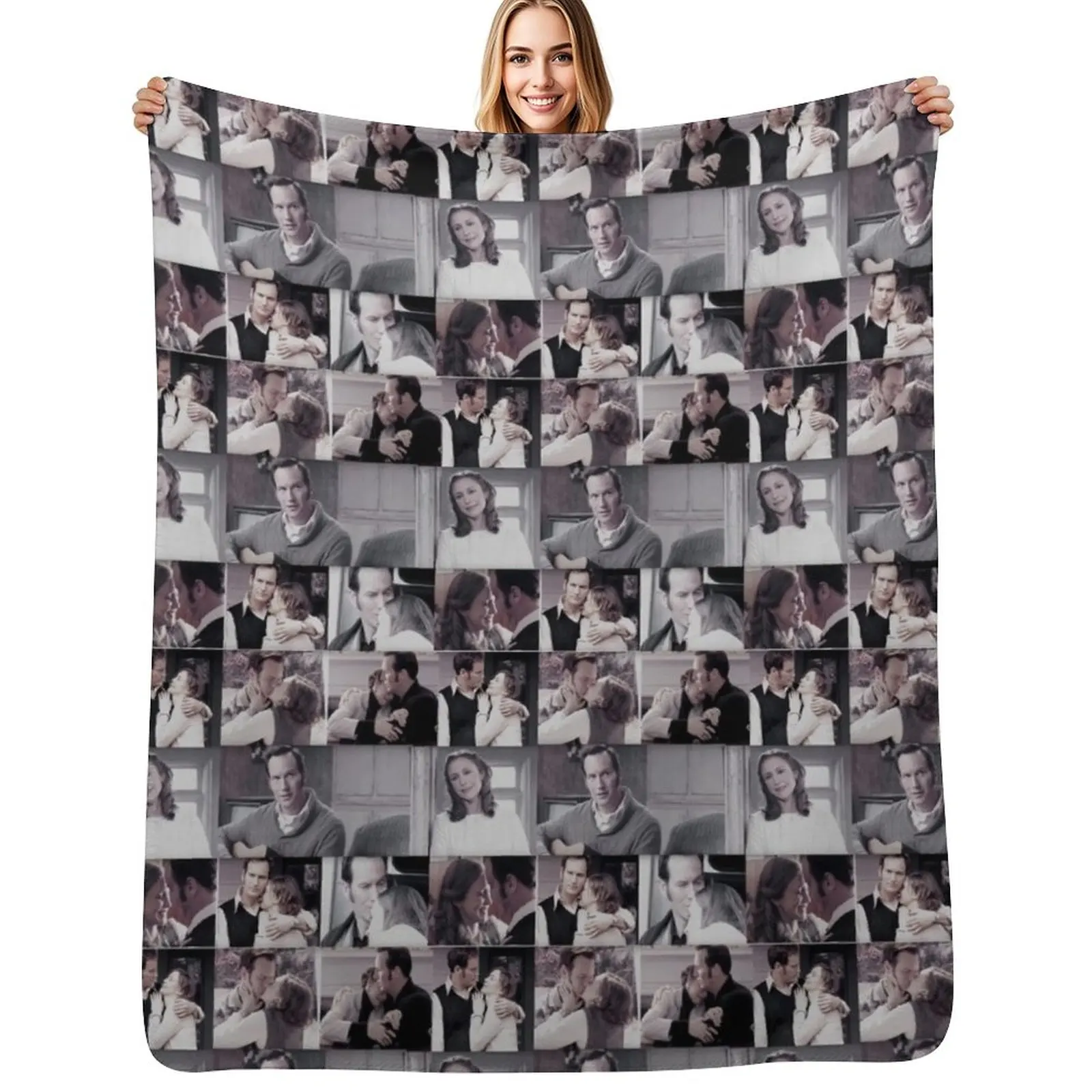 Ed and Lorraine Warren Throw Blanket Shaggy Furry Soft Blanket for Bedroom Living Room