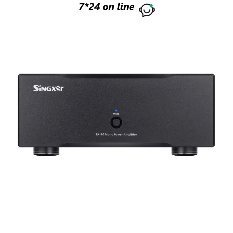 Singxer SA-90 HiFi Class AB Ultra-low Distortion Mono Power Amplifier 200W High Power Audio Amplifier 90W/8ohm, 180 W/4ohm