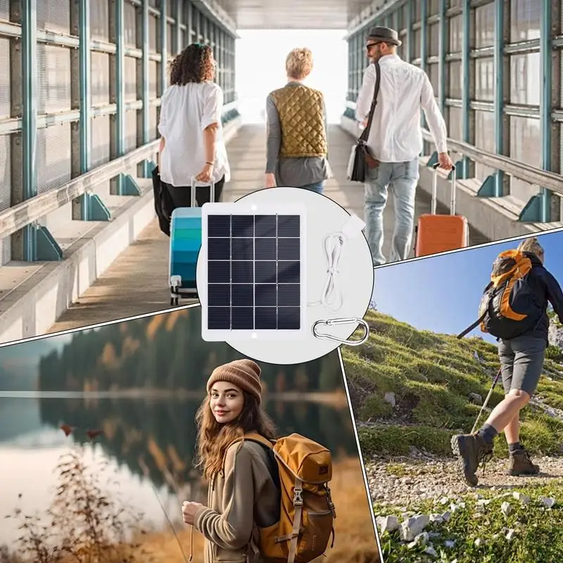 5V,5V,5V,5V,5V,防水,高速,キャンプ用,ファン用,LEDライト用の携帯電話ソーラー充電器