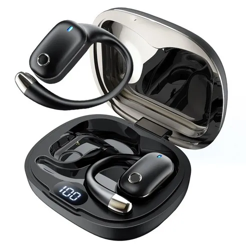 

luetooth 5.4 Open-Ear Ear Mount Earphones Air Conduction True Wireless Earbuds IPX6 Waterproof HD Microphone Gym Sports Headset