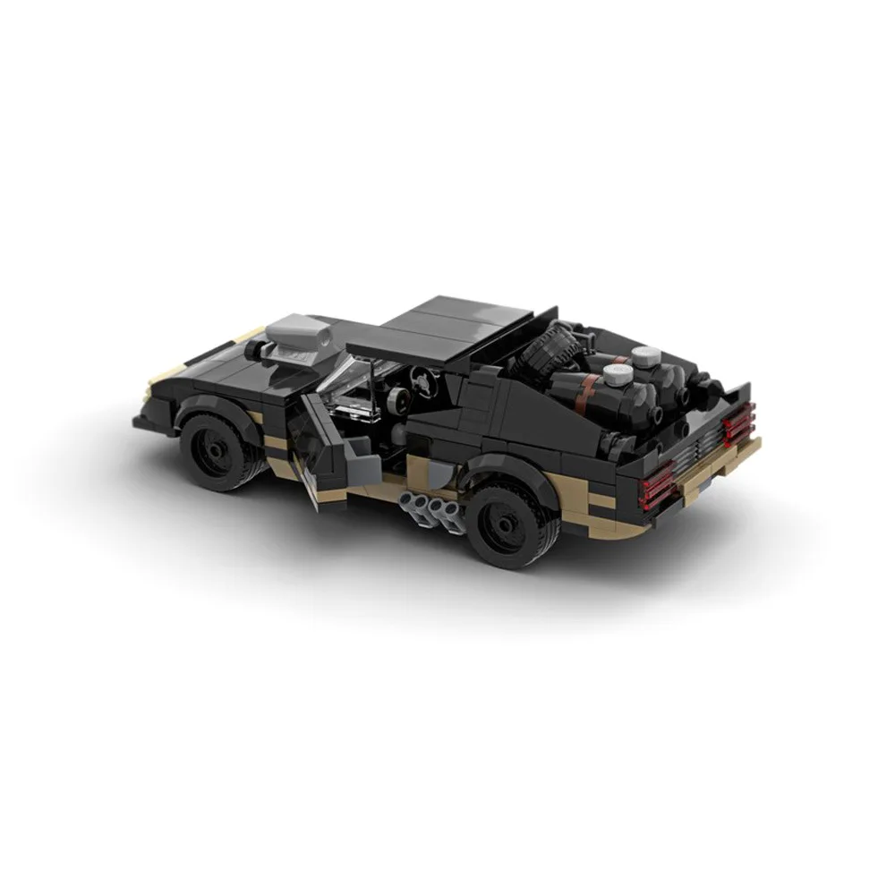 Technical City Car Mad Max V8 Interceptor Muscle Rage Road Car Speed Vehicles Sets Building Blocks Kid Toys Christmas Gift