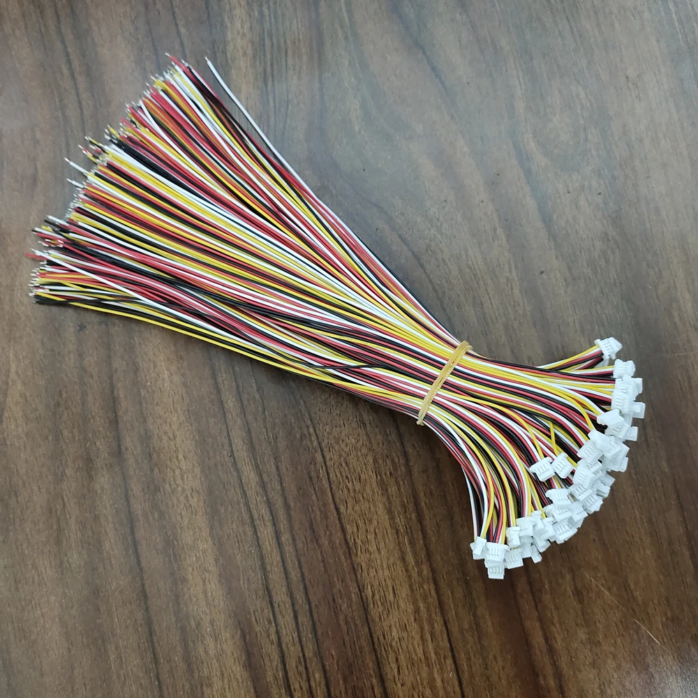 10PCS SH1.0-4P single ended electronic wire 28AWG length 20cm