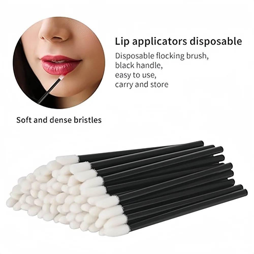 Großhandel 50/100 stücke Einweg Wimpern Pinsel Mascara Applikator Zauberstab Augen Lip Kosmetik Pinsel Verlängerung Kosmetik Make-up-Tools