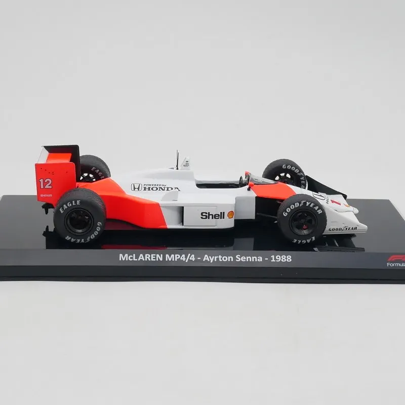 Diecast Ixo 1:24 Scale McLAREN MP4/4 Ayrton Senna 1988 F1 Racing Alloy Car Mode