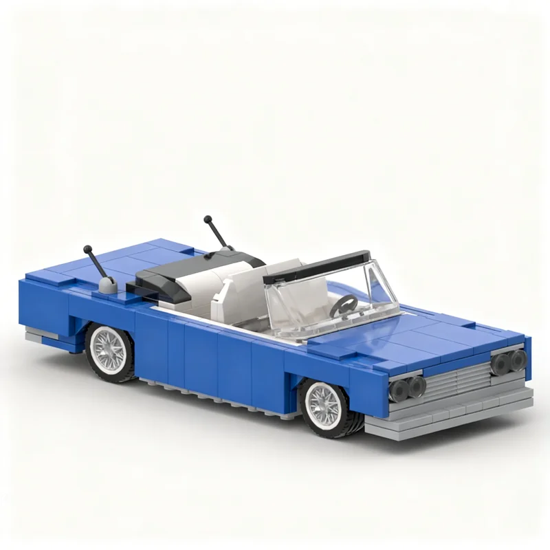 294pcs MOC 1964 Chevy Impala Working Hydraulics Diy Building Blocks Kit Creative Set Challenge Starship Toy Gift For Hobbyists view 2