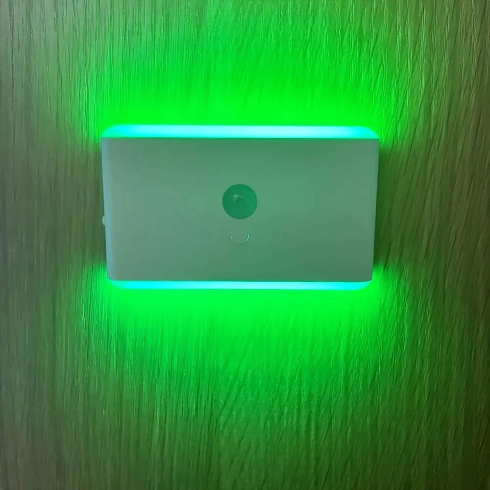 1/2pcs of RGB Rechargeable Dimming LED Rainbow Switching Light Color LED Human Body Sensing Bedroom Corridor Staircase Cabinet M