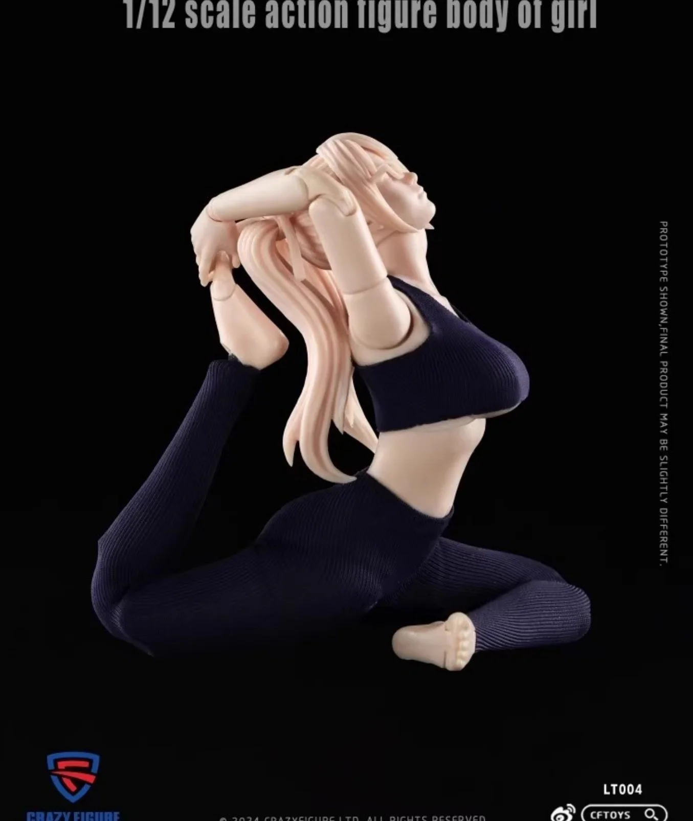 مجنون الشكل 1/12 LT004 فائقة المرونة 6 بوصة فتاة عمل الشكل الجسم