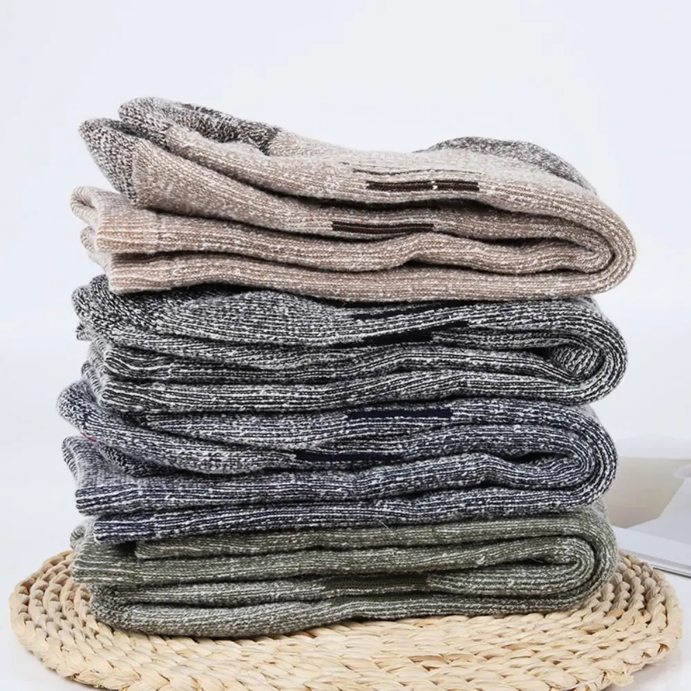 

Cozy Breathable Merino Wool Socks Non-slip Soft Warm Crew Socks Moisture Wicking Thicken Casual Thermal Stockings Outdoor