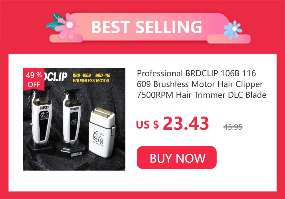 Neuer professioneller BRDCLIP HL18-19 Hochgeschwindigkeits-Haarschneider, elektrischer kabelloser Trimmer, Herren-Haarschneidemaschinen-Set, Friseurrasierer – Detail 1
