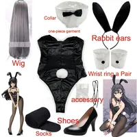 Bunny Girl Sakurajima Mai Cosplay Costume Halloween Carnival Girl Show Sexy Bunny Clothes Gift for Girlfriend