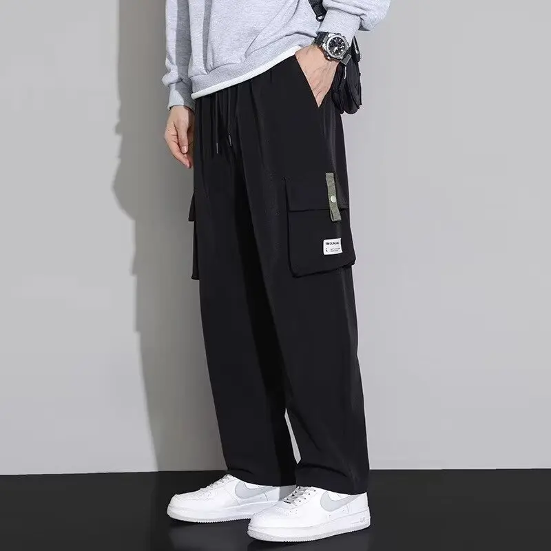 Casual pants for men with wide legs and bound feet, Harlan pants for American style heavyweight retro work pants