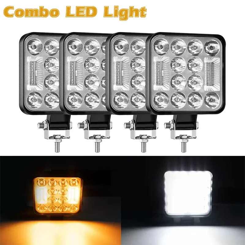 

Waterproof Mini LED Work Light 12V 24V LED Lights Bar 4x4 Car Off Road Lights for JEEP Truck Tractor Trailer Boat Marine